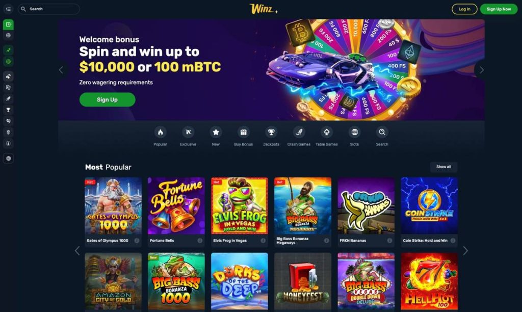 Winz Casino Review - winz.io
