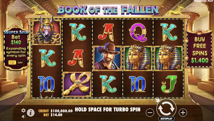 book of the fallen slot review