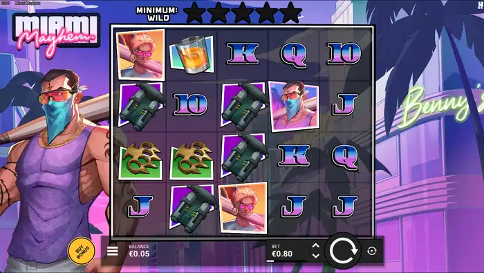 miami mayhem slot review by developer hacksaw gaming